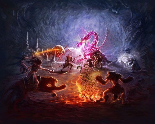 Dragon Fight - Version 9.1 (Summer Update 2011) (4000 × 3200 version)